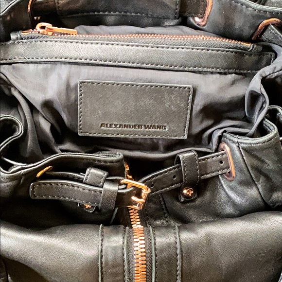 Alexander Wang Black Backpack with Rose Gold Accents - Picture 5 of 11
